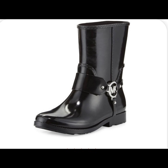 Michael Kors Fulton Harness Rain Boots Size 6 - Picture 2 of 11
